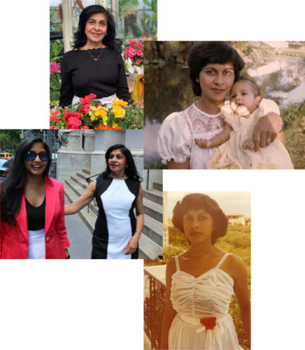 Elizabeth and her mom